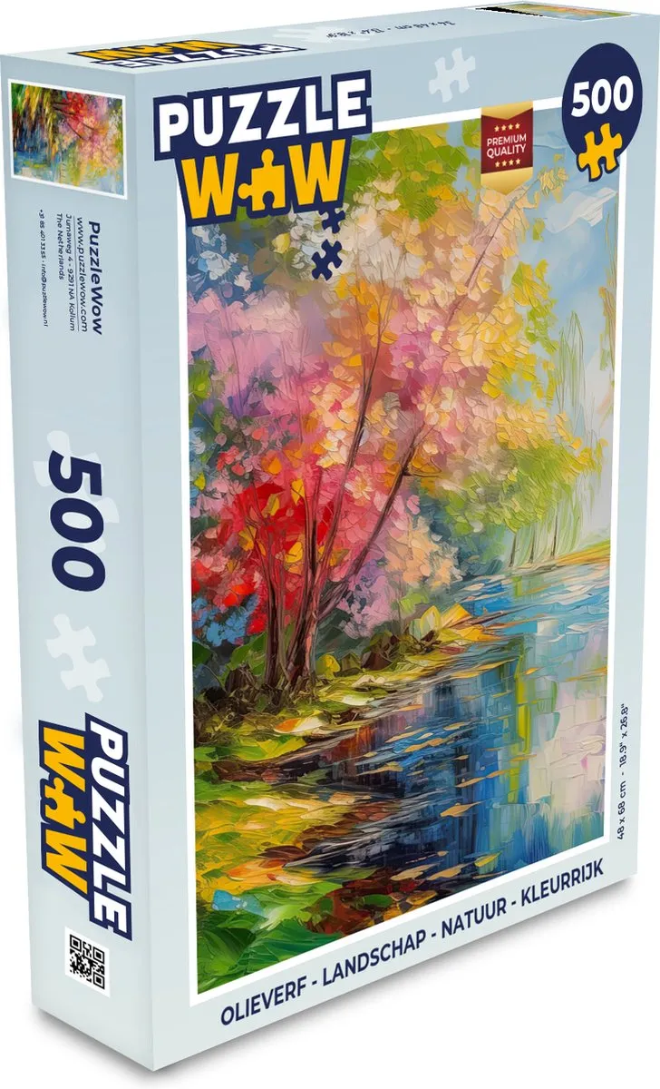 PuzzleWow Landschap Natuur Puzzel 500 Stuks - Multicolor