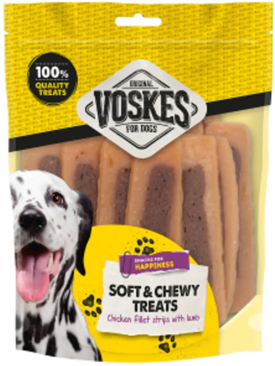 Voskes Hondensnacks Kip Filet Lam