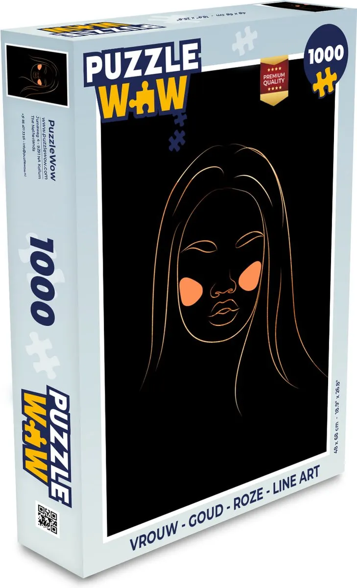 PuzzleWow Legpuzzel 1000 Stuks - Multicolor