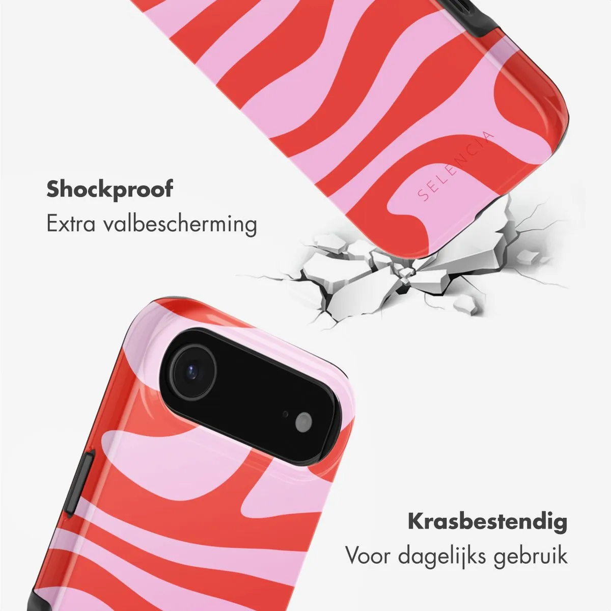 Selencia Hoesje iPhone 17 Air Dream Swirl Pink - MagSafe