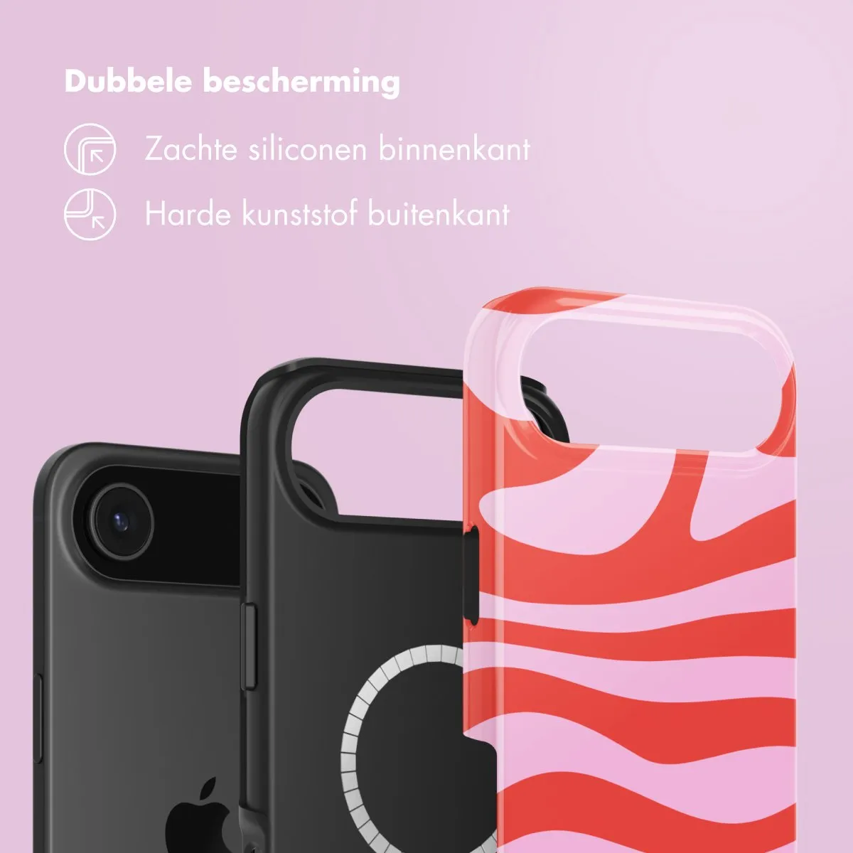 Selencia Hoesje iPhone 17 Air Dream Swirl Pink - MagSafe