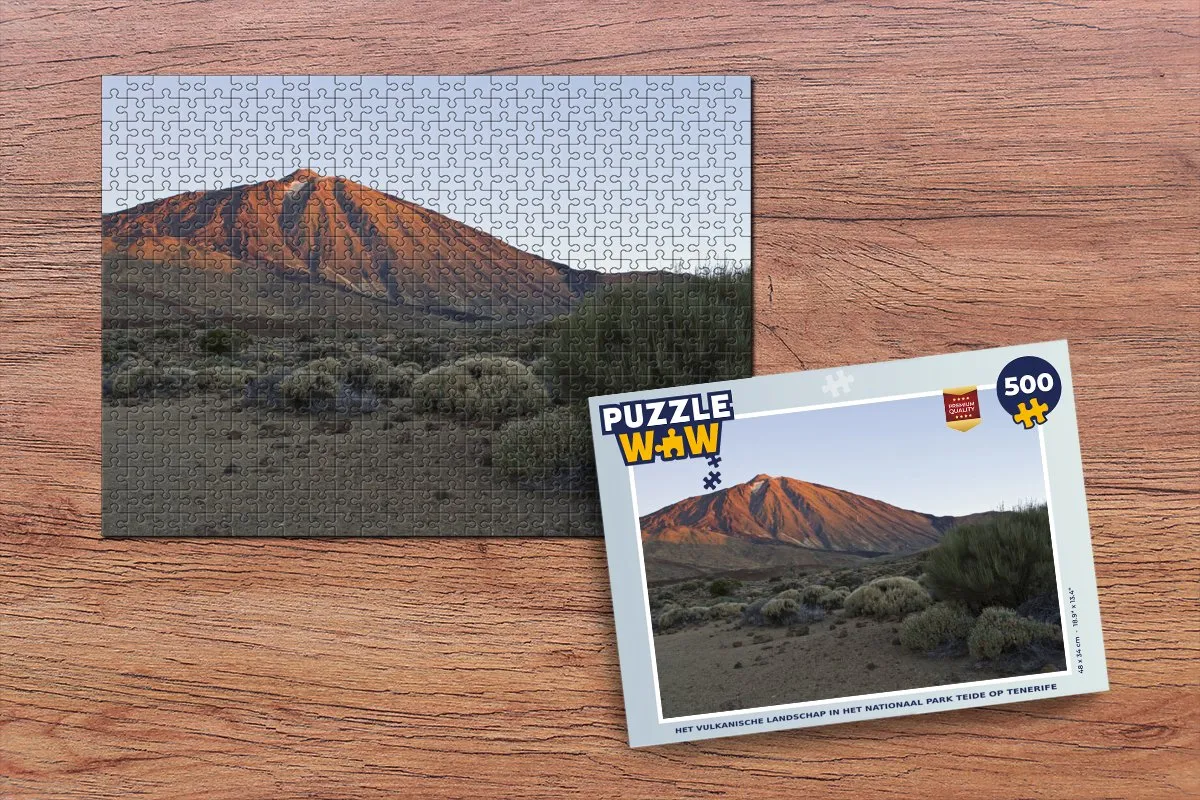 PuzzleWow Legpuzzel Teide Vulkanisch Landschap 500 Stuks
