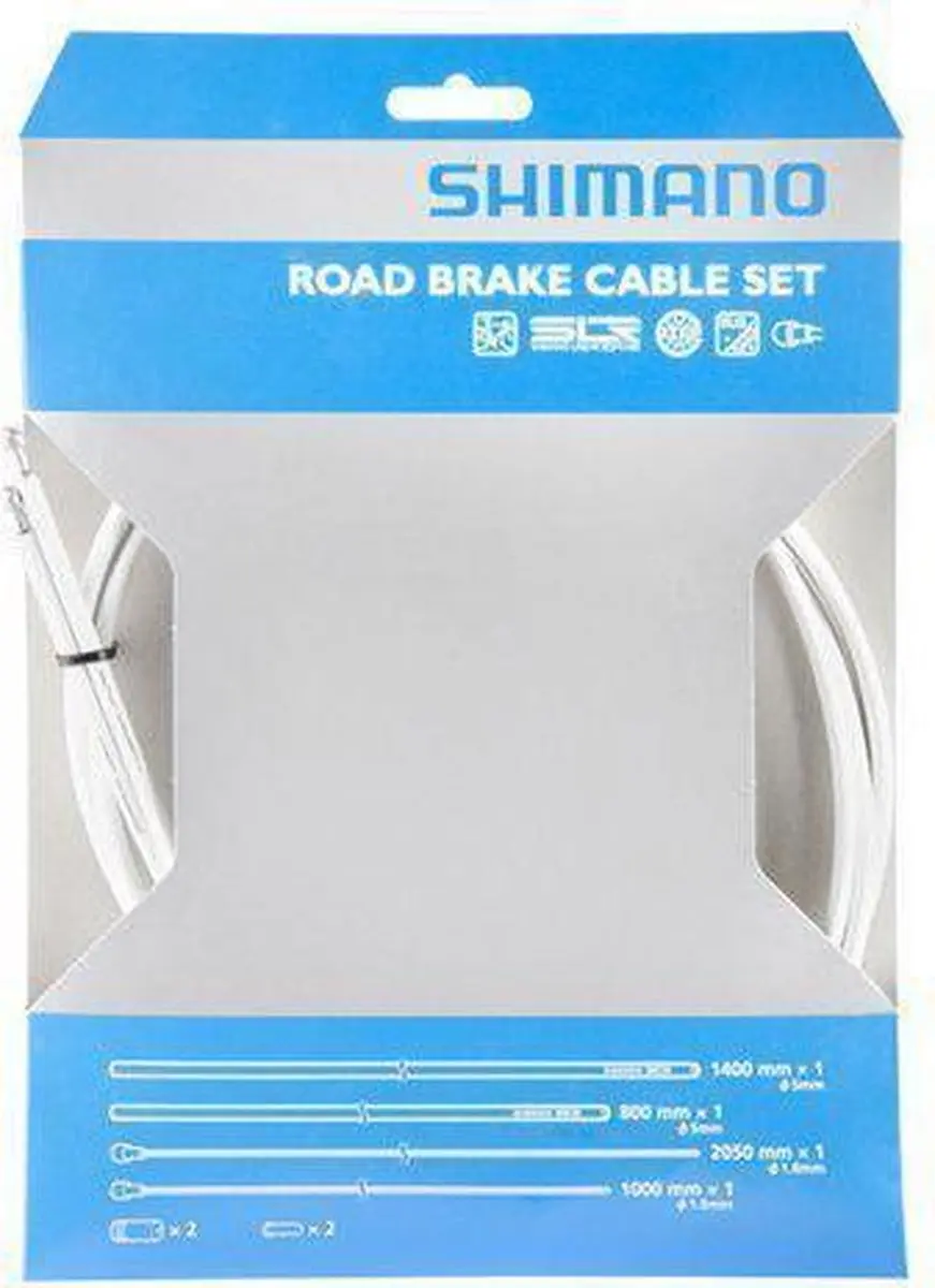 Shimano Road Remkabel PFTE Gecoat - Wit - afbeelding 3 van 3
