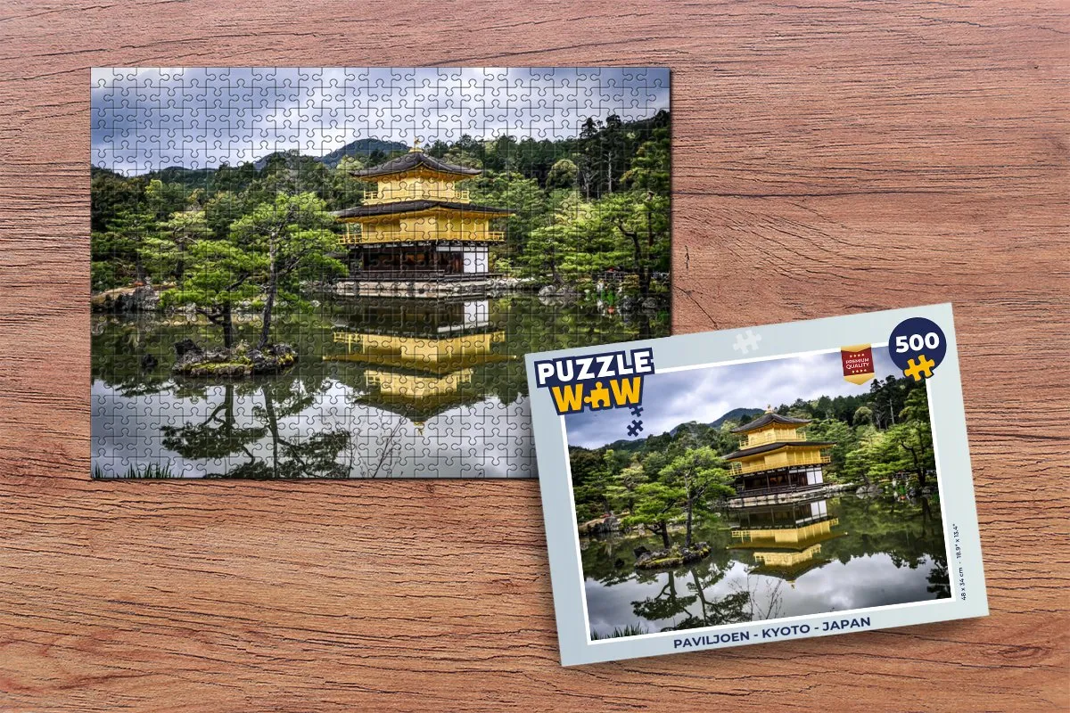PuzzleWow Kyoto Legpuzzel 500 Stuks - Multicolor