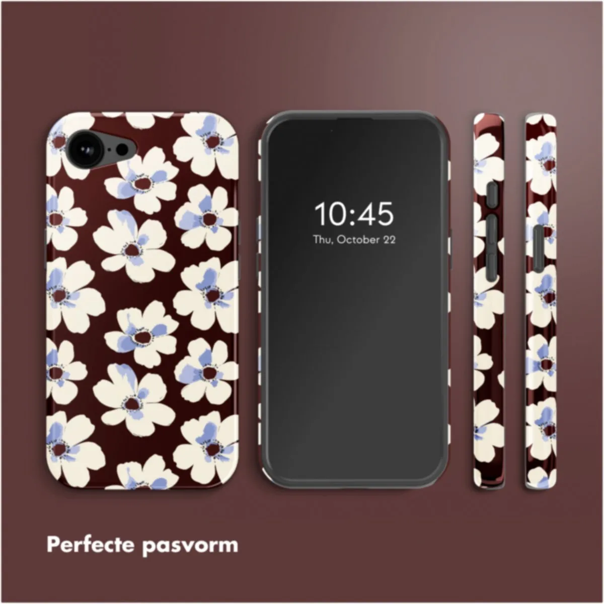 Selencia Hoesje iPhone 16e Choco Flower Pop - MagSafe - afbeelding 6 van 6