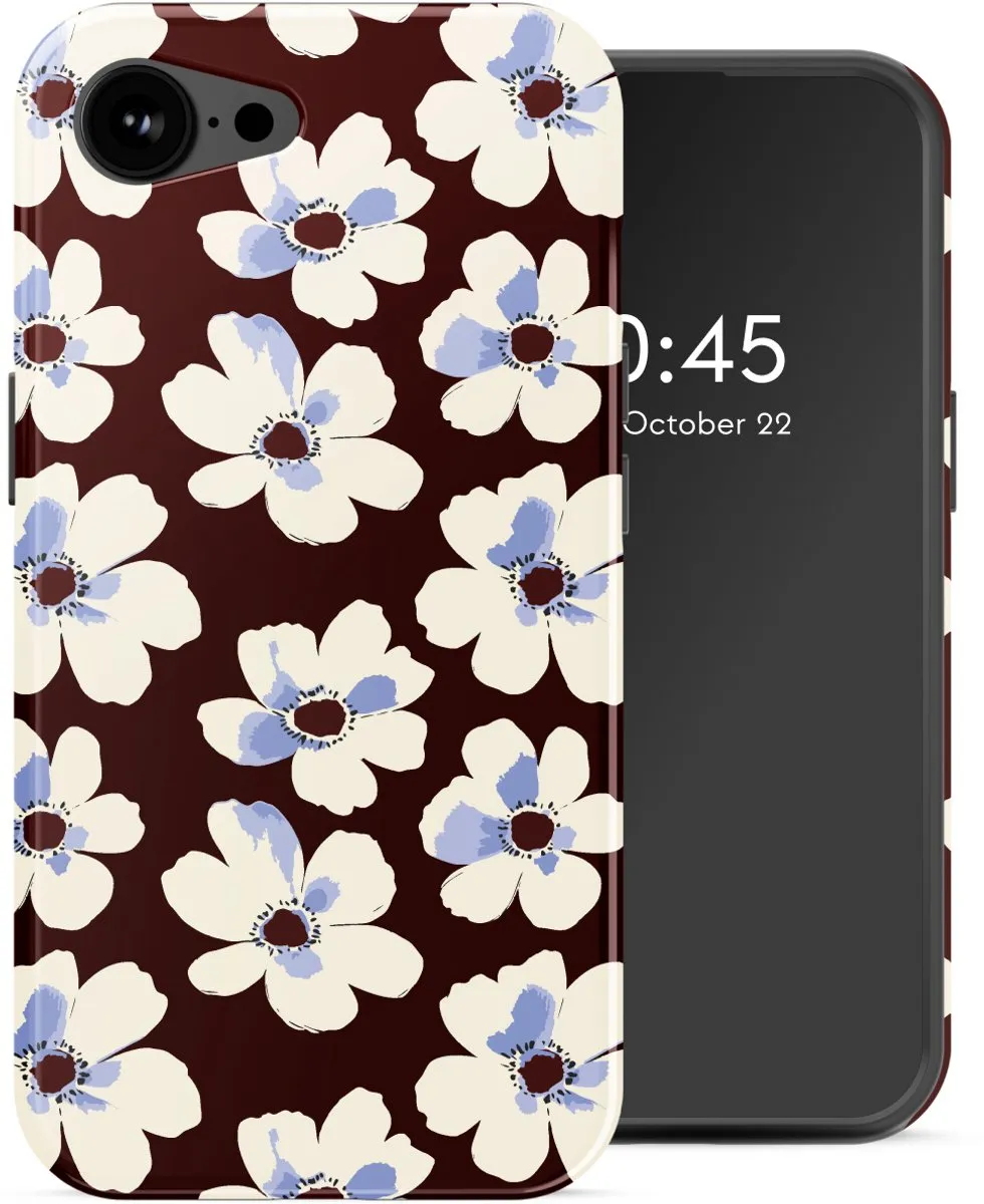 Selencia Hoesje iPhone 16e Choco Flower Pop - MagSafe