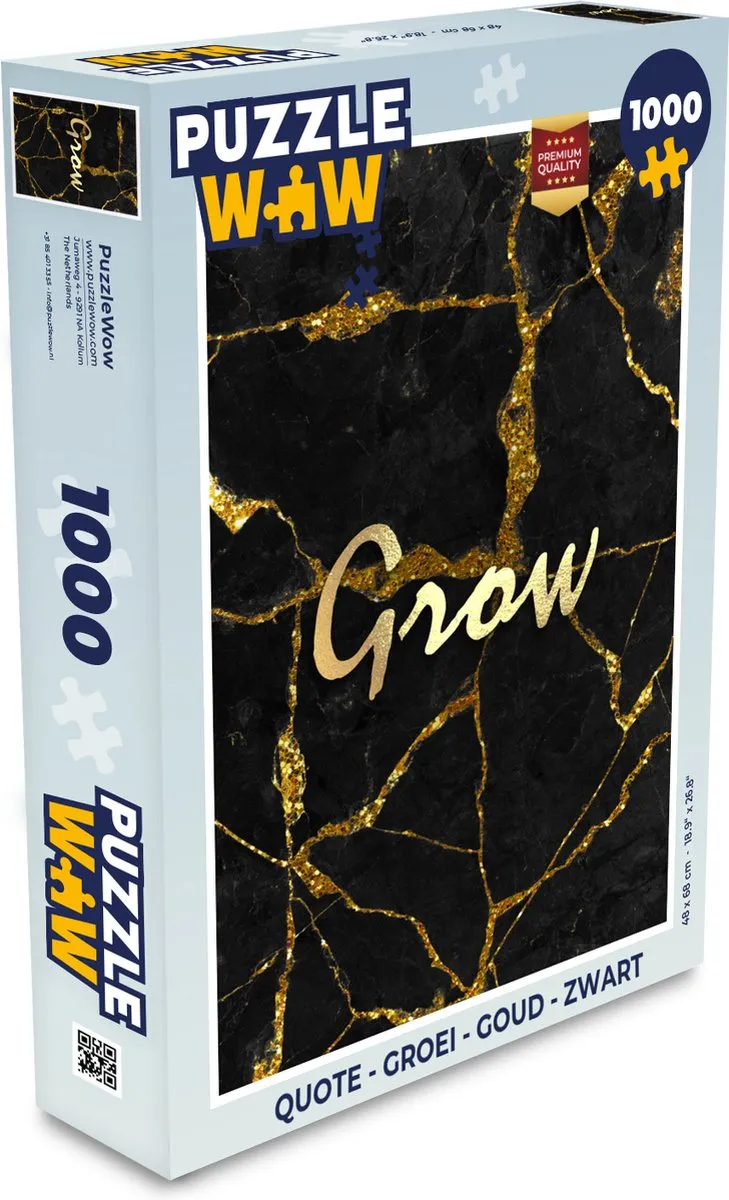 PuzzleWow Quote Groei Legpuzzel 1000 Stuks