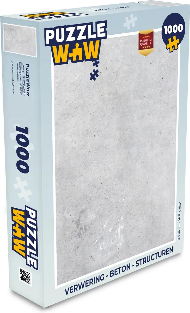 PuzzleWow Verwering Legpuzzel 1000 Stuks - Multicolor