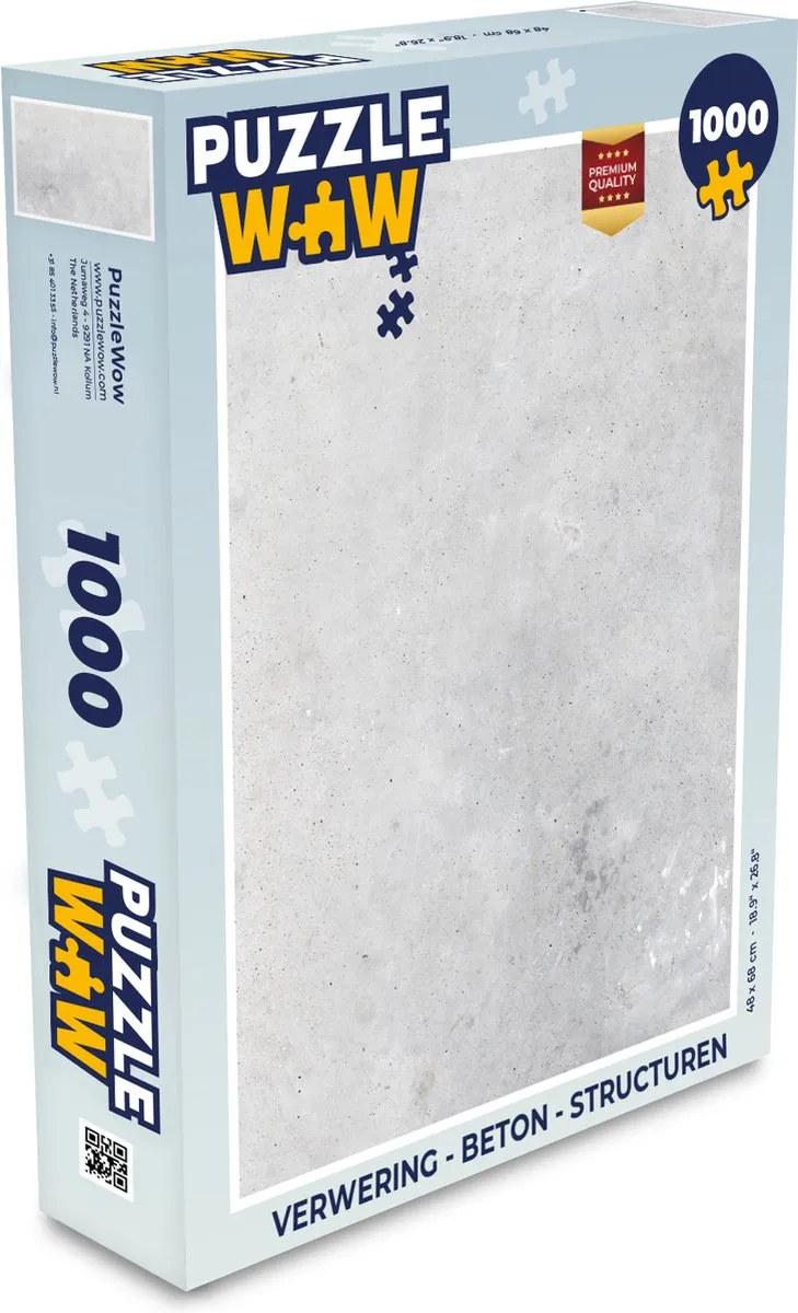 PuzzleWow Verwering Legpuzzel 1000 Stuks - Multicolor