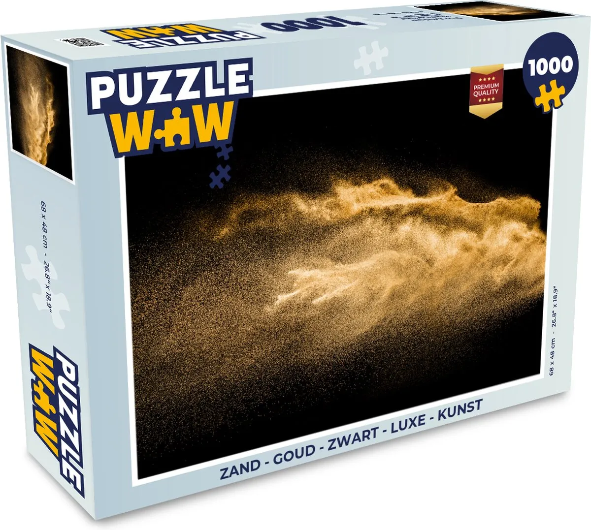PuzzleWow Legpuzzel 1000 Stuks - Goud/Zwart - MPN 7450154911661