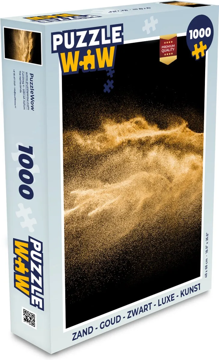 PuzzleWow Legpuzzel 1000 Stuks - Goud/Zwart - MPN 7450154911661