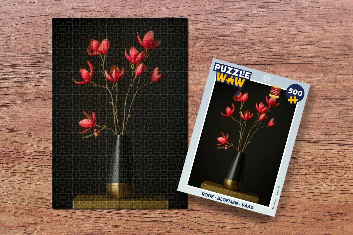 PuzzleWow Bloemen Vaas Legpuzzel 500 Stuks - Boeket
