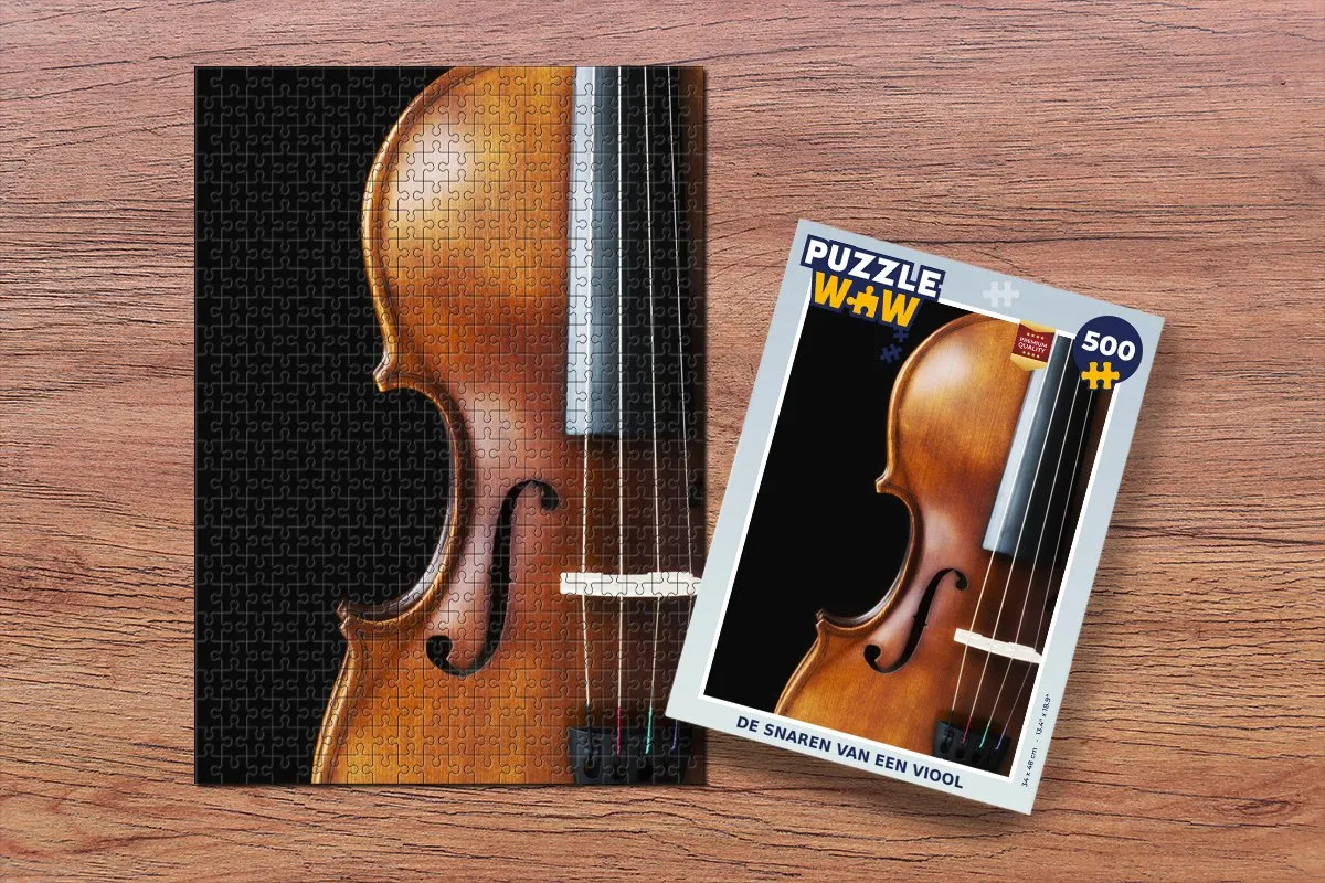 PuzzleWow Viool Legpuzzel 500 Stuks