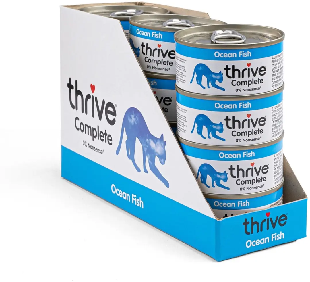 Thrive natvoeding voor de kat Zeevis 75 gr.
