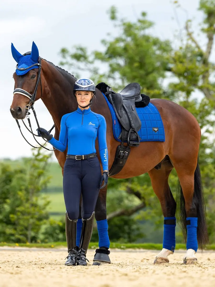 Lemieux Zadeldek Lemieux Loire Square Dressage Blauw