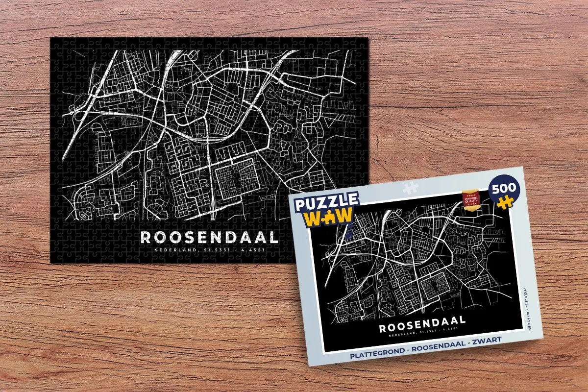 PuzzleWow Roosendaal Legpuzzel 500 Stuks - Multicolor