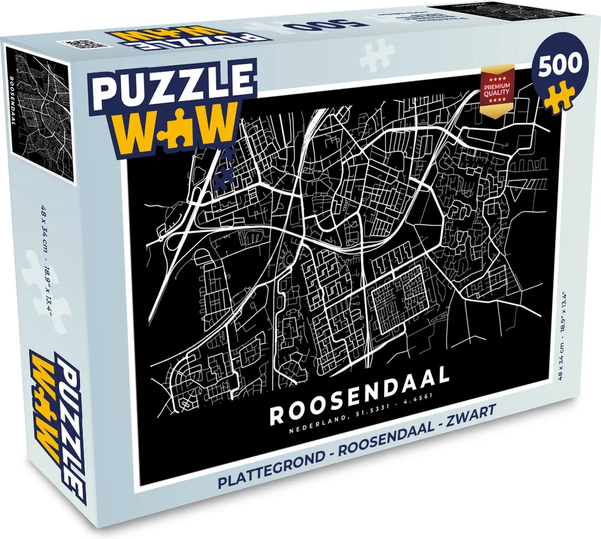 PuzzleWow Roosendaal Legpuzzel 500 Stuks