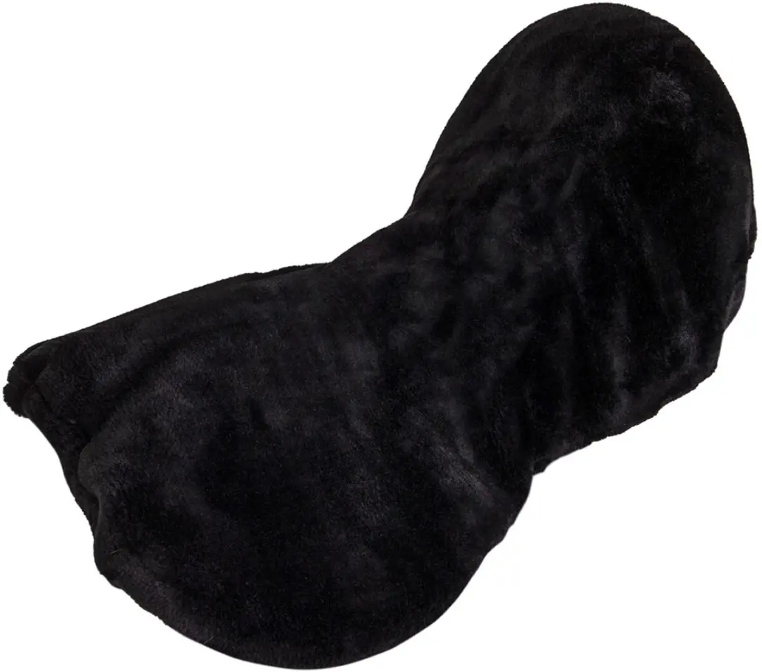 QHP Super Soft Zadelzittingovertrek - Zwart - afbeelding 4 van 4
