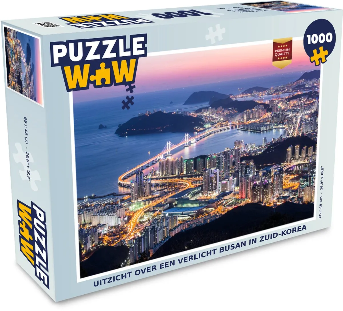 PuzzleWow Legpuzzel Busan 1000 Stuks