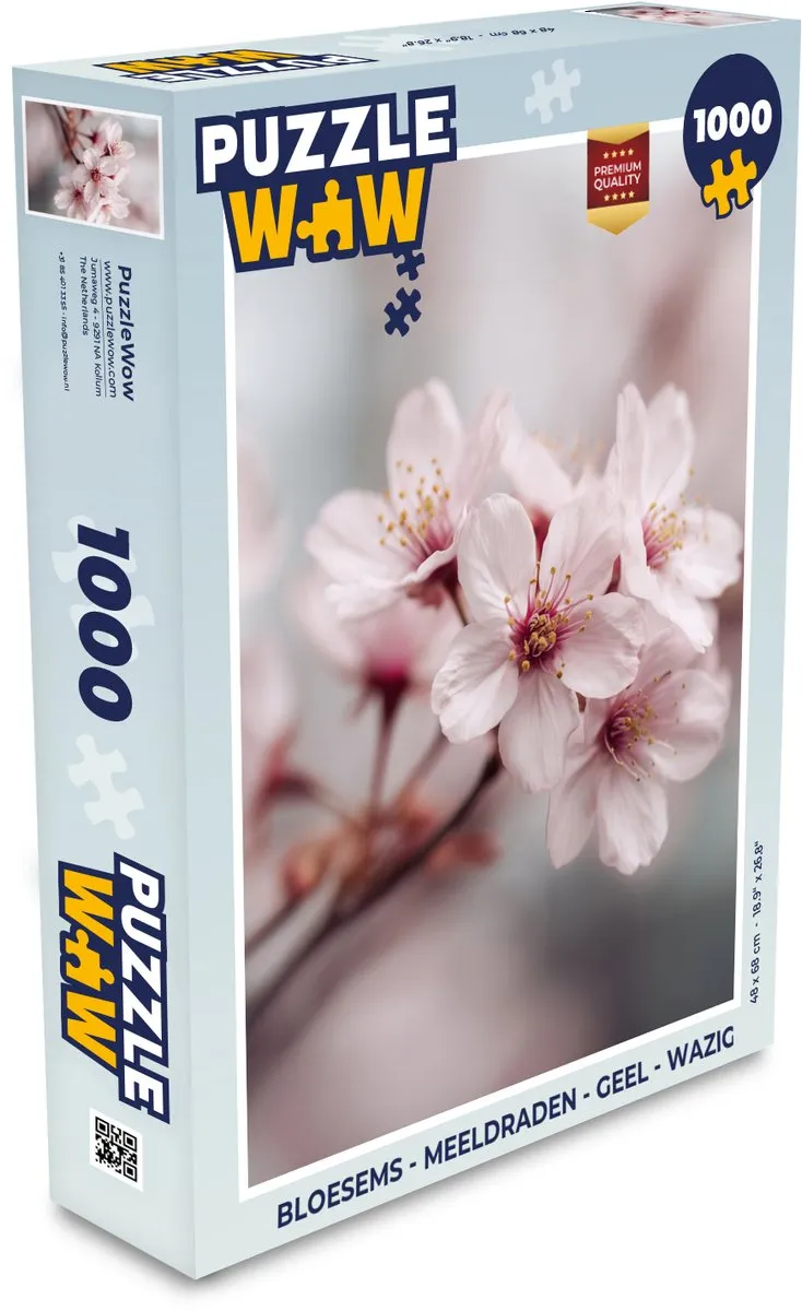 PuzzleWow Bloesems Meeldraden Legpuzzel 1000 Stuks
