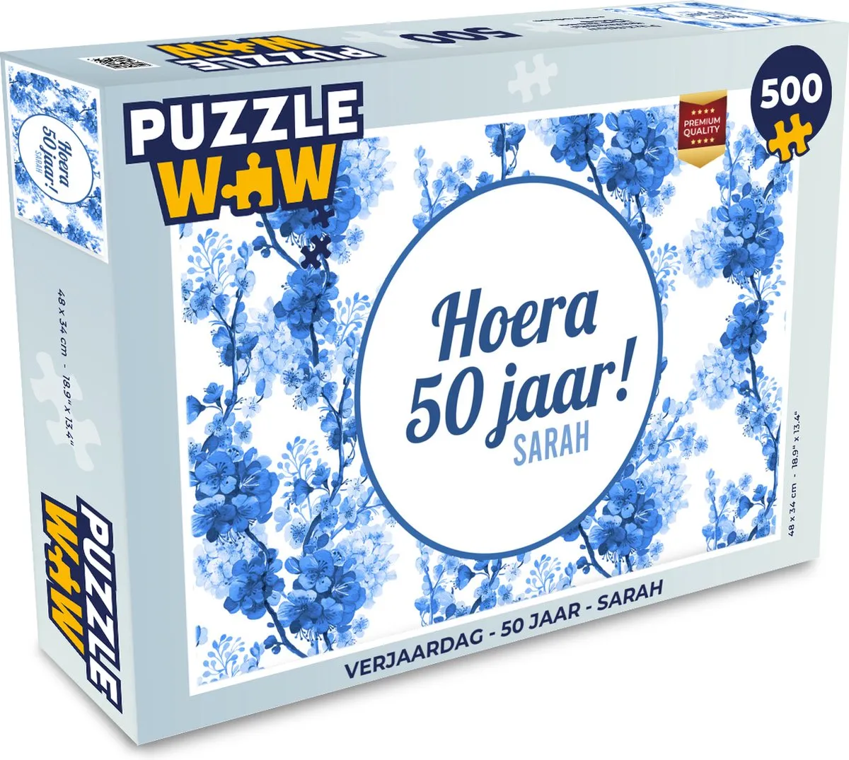 PuzzleWow Verjaardag Sarah Legpuzzel 500 Stuks