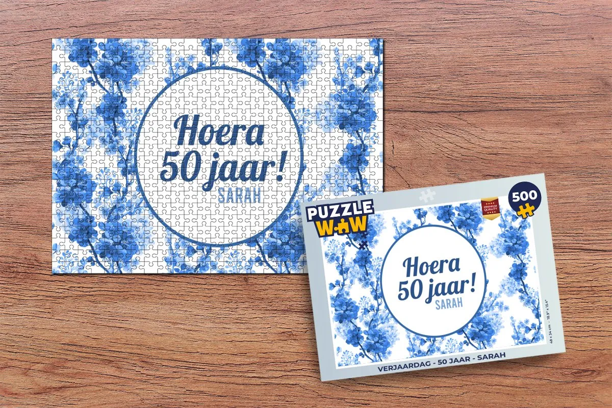 PuzzleWow Verjaardag Sarah Legpuzzel 500 Stuks - Multicolor