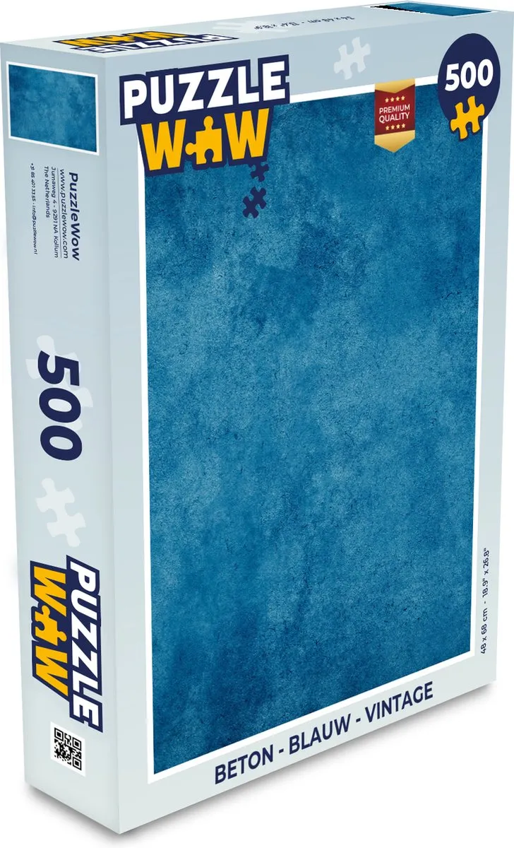 PuzzleWow Vintage Beton Puzzel 500 Stuks - Multicolor