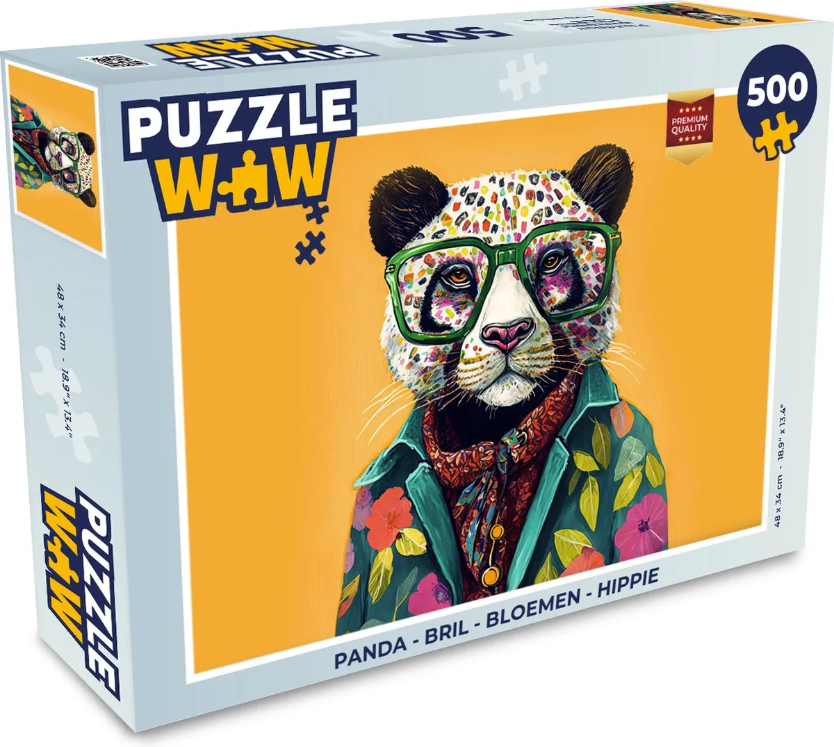 PuzzleWow Puzzel Panda Legpuzzel 500 Stuks