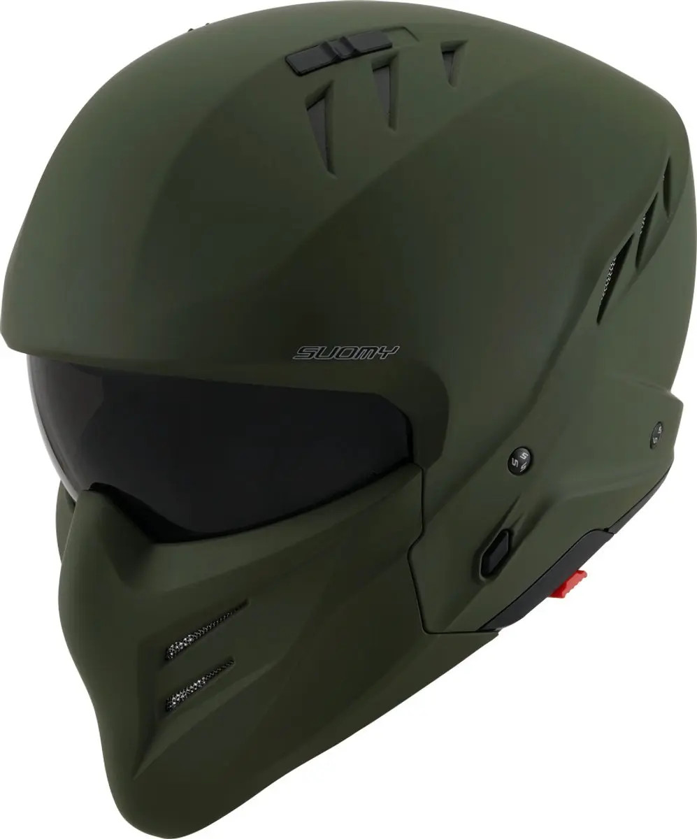Suomy Armor Plain Mat Groen Jethelm