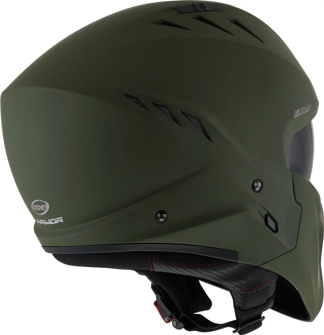 Suomy Armor Plain Mat Groen Jethelm - XS