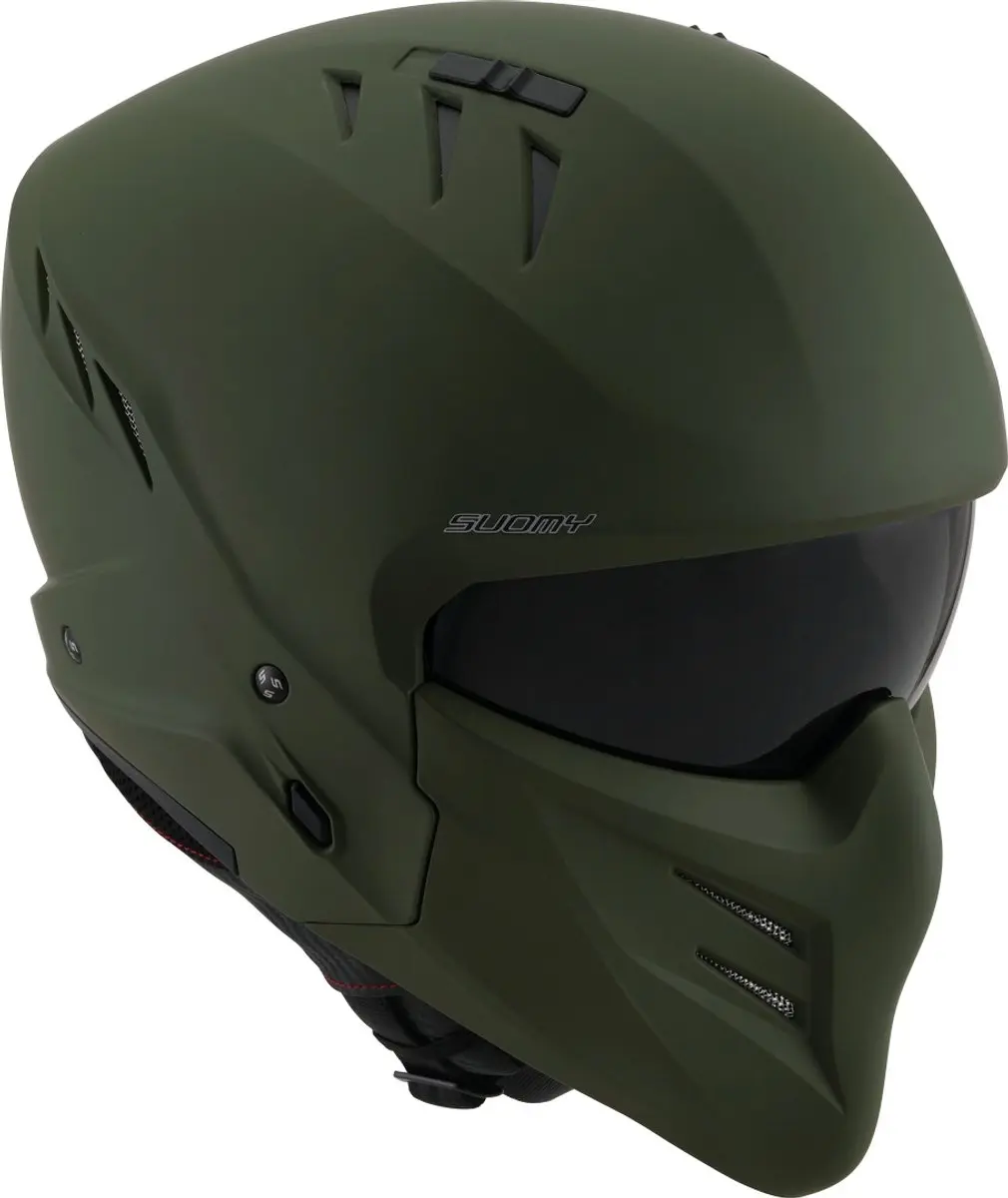 Suomy Armor Plain Mat Groen Jethelm - XS