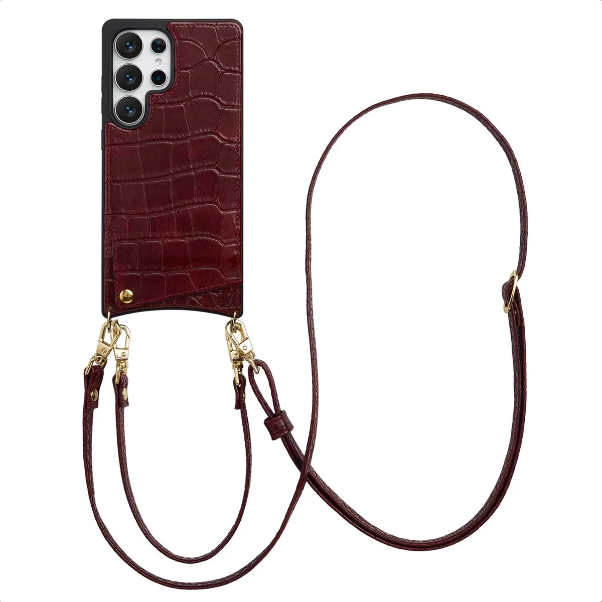Selencia Croco Backcover Hoesje Samsung Galaxy S25 Ultra