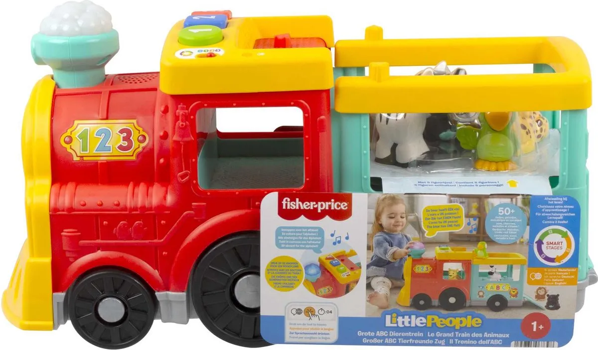 Fisher Price Little People Grote ABC Dierentrein HHH24 - Meerkleurig