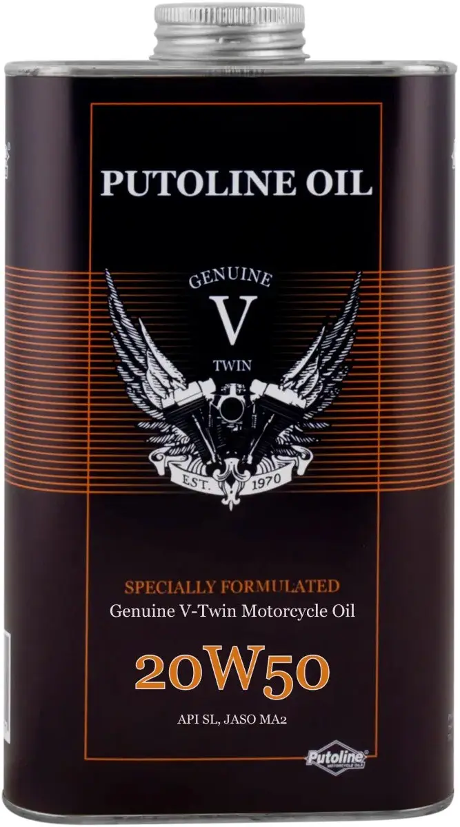 Putoline Genuine V-Twin 20W50 olie 4T 1 liter blik