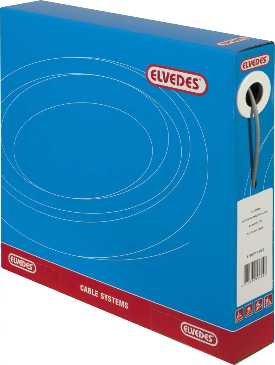 Elvedes Derailleur-buitenkabel 4,2 Mm Zilver 30 Meter
