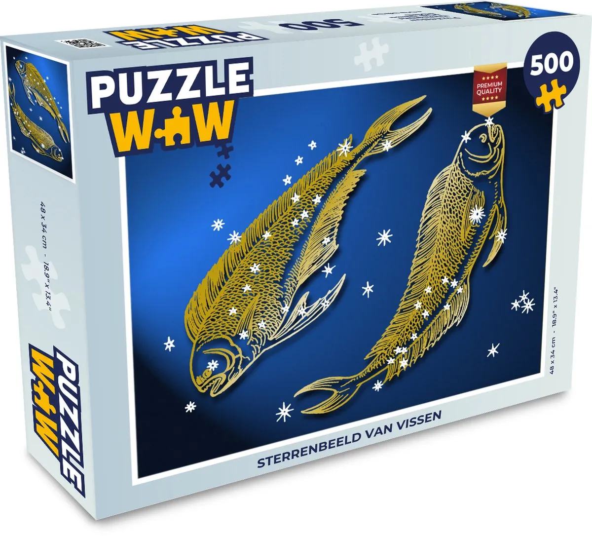 PuzzleWow Sterrenbeeld Vissen Legpuzzel 500 Stuks - Multicolor