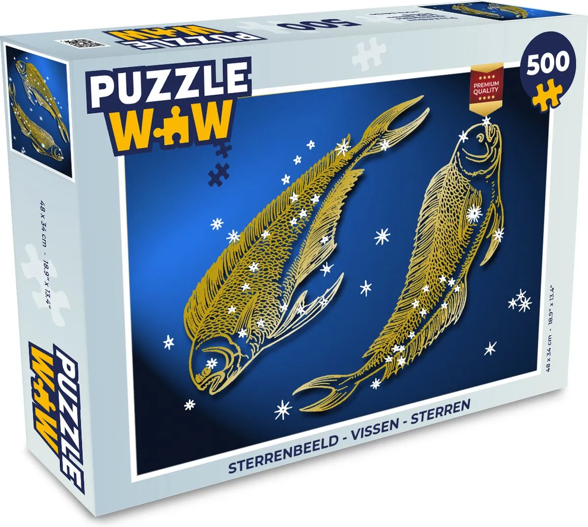 PuzzleWow Sterrenbeeld Vissen Legpuzzel 500 Stuks