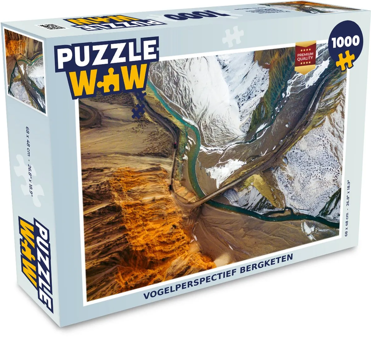 PuzzleWow Legpuzzel Bergketen 1000 Stuks