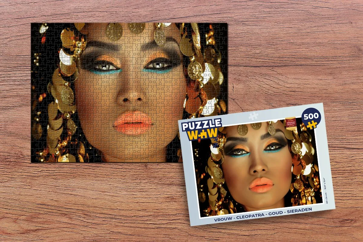 PuzzleWow Cleopatra Legpuzzel 500 Stuks - Multicolor