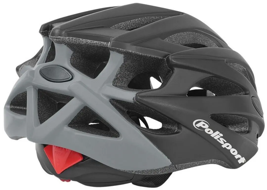 Polisport Twig Fietshelm M/L - Mat Zwart/Grijs - afbeelding 3 van 3