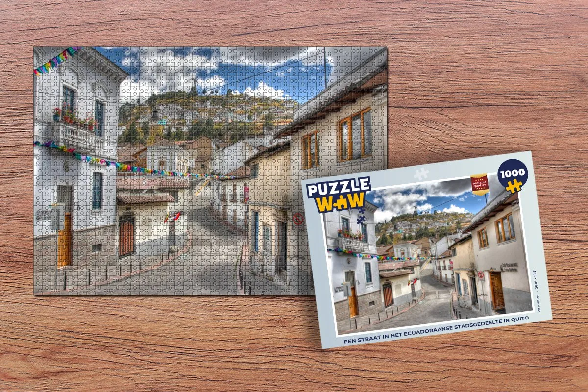 PuzzleWow Quito Legpuzzel 1000 Stuks - Multicolor