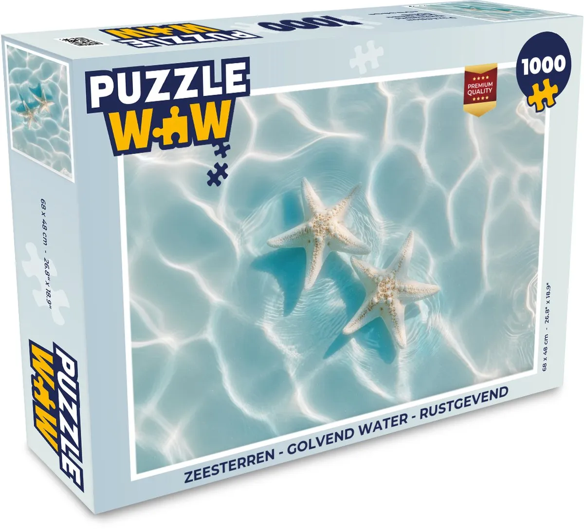 PuzzleWow Zeesterren Rustgevend Puzzle 1000 Stuks