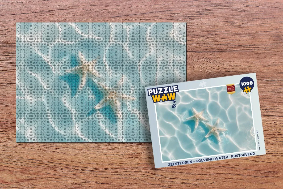 PuzzleWow Zeesterren Rustgevend Puzzle 1000 Stuks