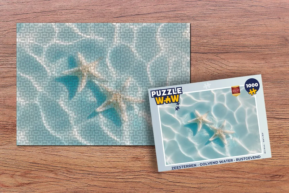 PuzzleWow Zeesterren Rustgevend Puzzle 1000 Stuks