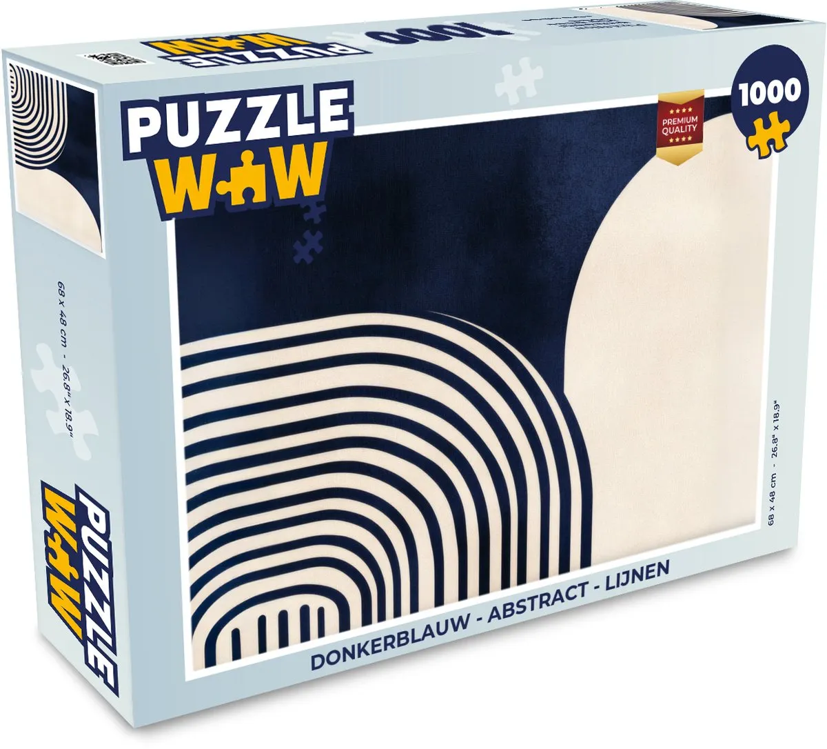 PuzzleWow Abstract Lijnen Legpuzzel 1000 Stuks
