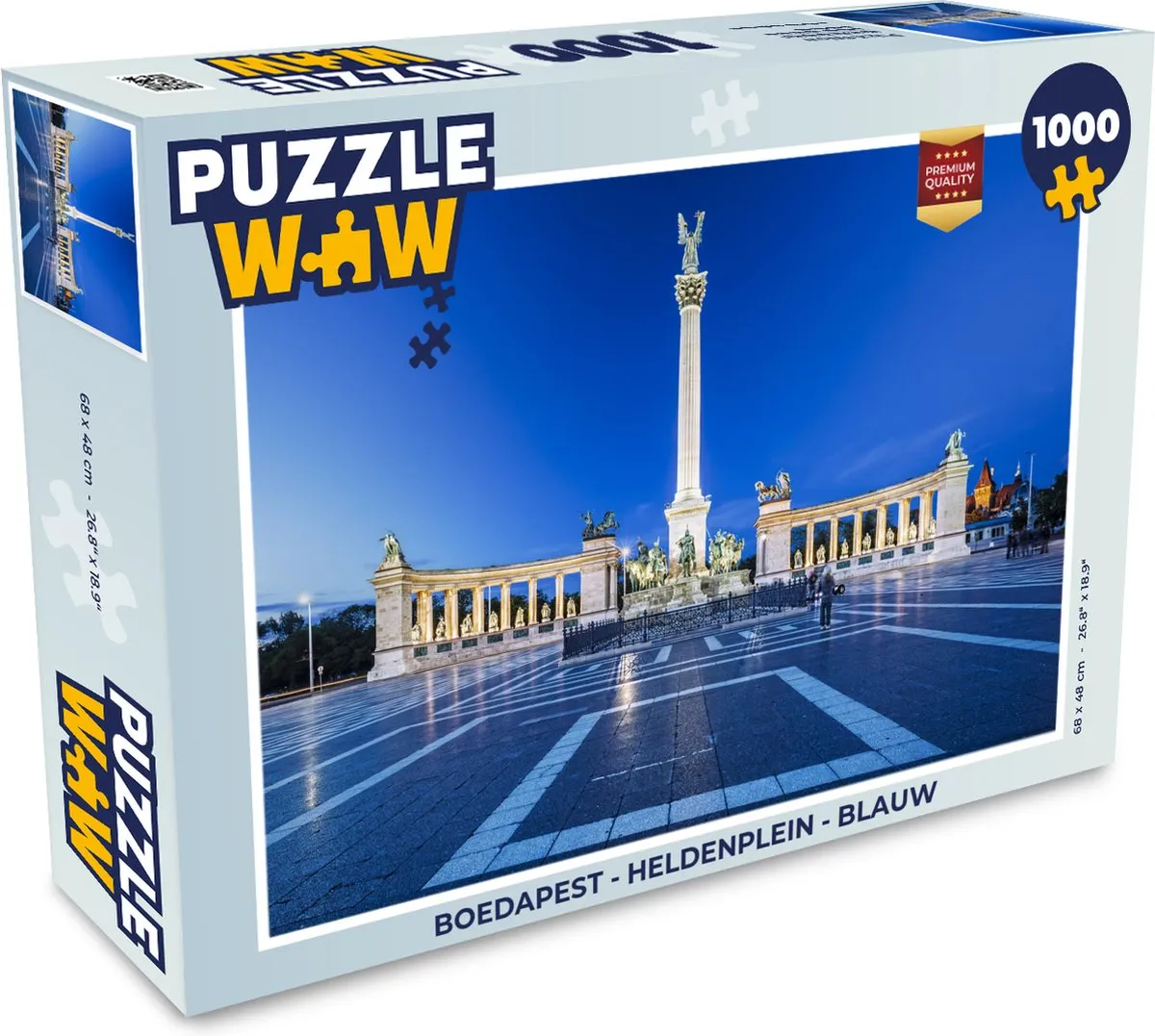 PuzzleWow Boedapest Heldenplein Legpuzzel 1000 Stuks