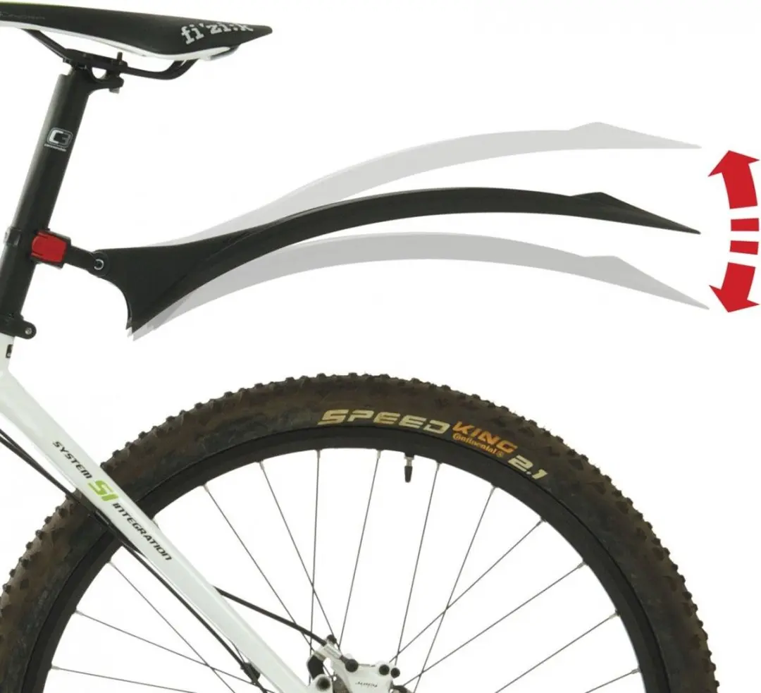 Polisport Cross Country Evo Achterspatbord 26" - Zwart - afbeelding 5 van 6