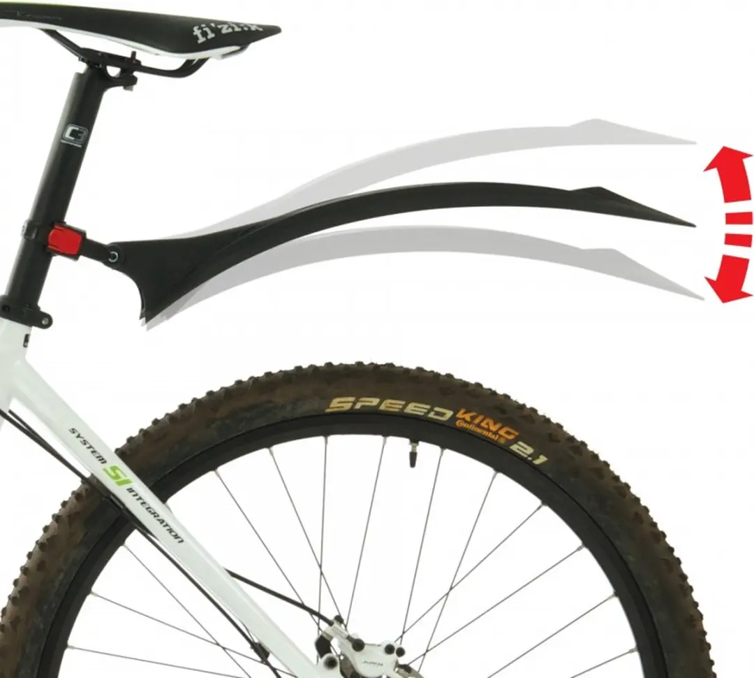 Polisport Cross Country Evo Achterspatbord 26" - Zwart - afbeelding 2 van 6