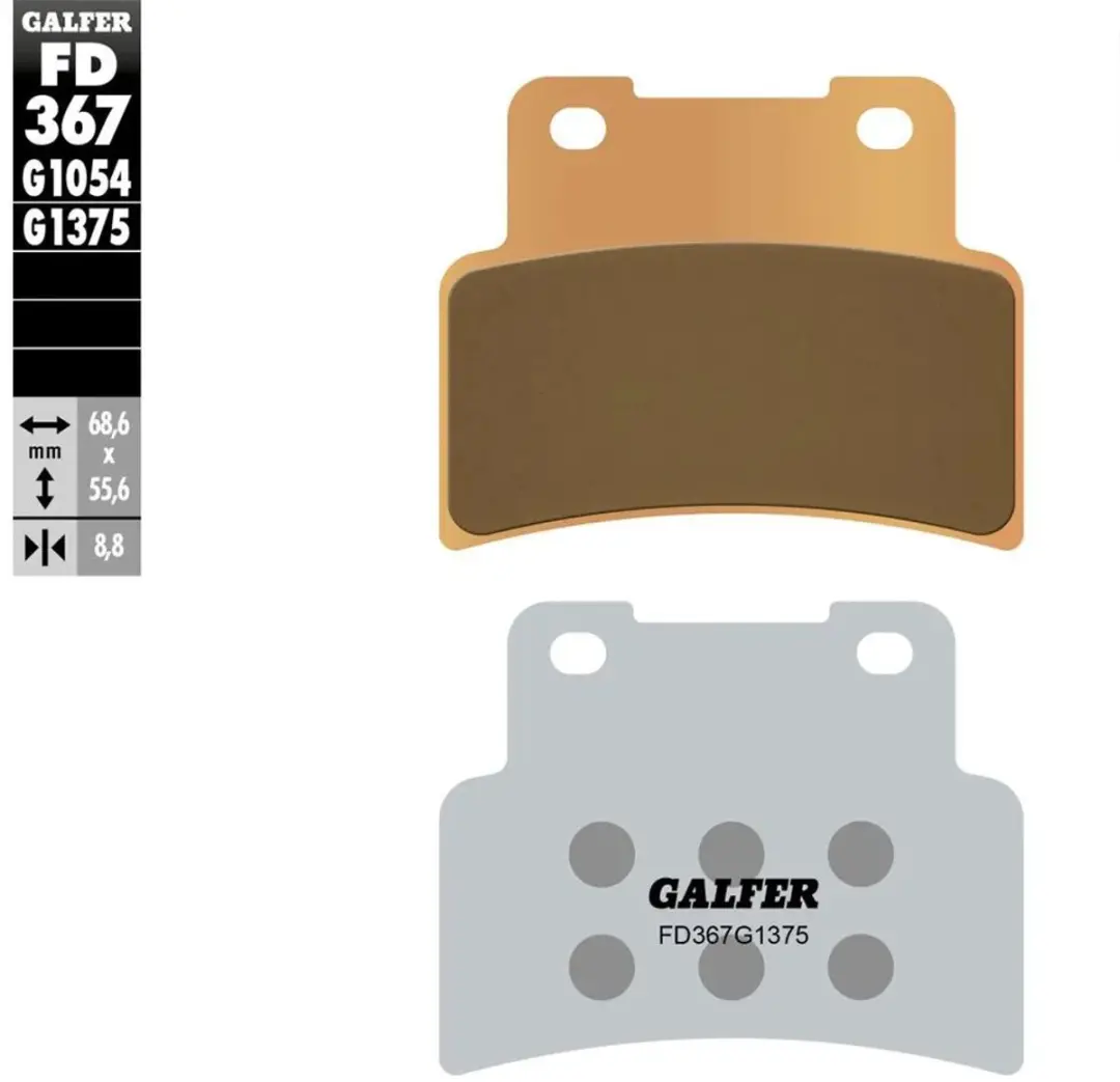 Galfer Sport FD367-G1375 Remblokken - Goud - afbeelding 3 van 4
