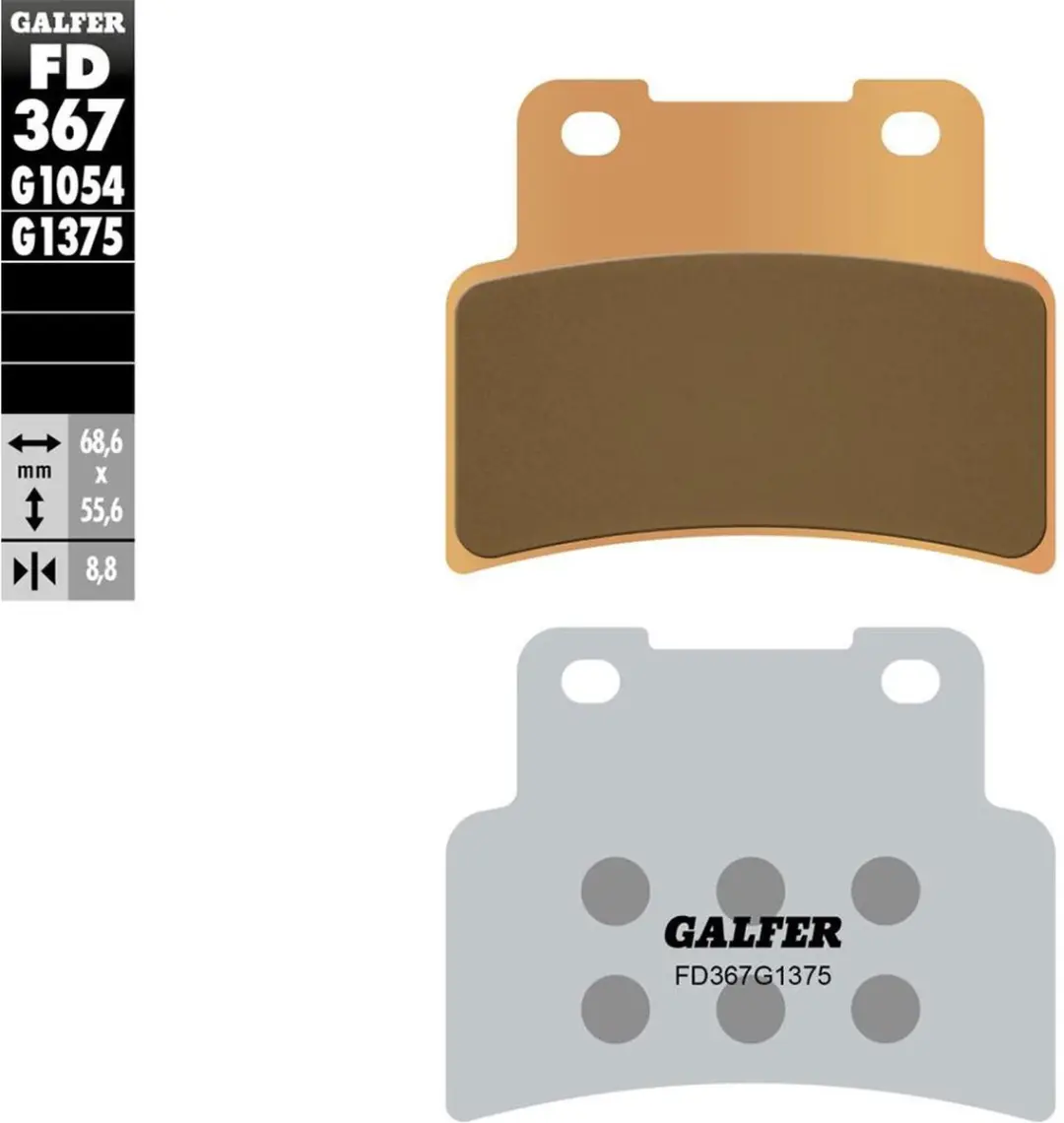 Galfer Sport FD367-G1375 Remblokken - Goud - afbeelding 2 van 4
